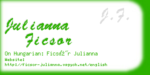 julianna ficsor business card